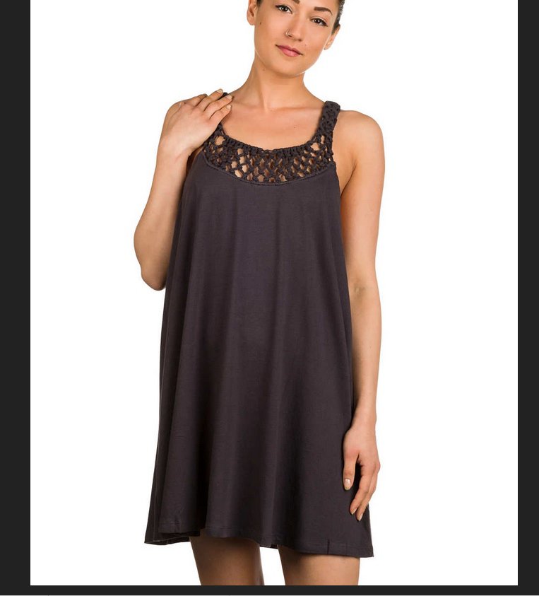 Billabong Macrame Mini Sun Dress Summer Beach Casual
