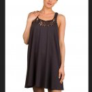 Billabong Macrame Mini Sun Dress Summer Beach Casual Billabong Macrame Mini Sun Dress Summer Beach Casual