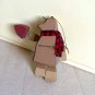 Rustic Angel Dog Ornament Painted Wood Moving Joints Heart Christmas Beagle Hound Retriever