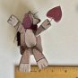 Rustic Angel Dog Ornament Painted Wood Moving Joints Heart Christmas Beagle Hound Retriever