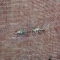 Vintage Dinosaur Sterling Silver Stud Post Earrings Triceratops