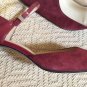 Ralph Lauren Heels Dark Red Mary Jane Pumps Vintage NIB