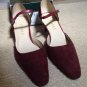 Ralph Lauren Heels Dark Red Mary Jane Pumps Vintage NIB
