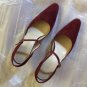 Ralph Lauren Heels Dark Red Mary Jane Pumps Vintage NIB
