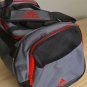 Adidas Duffel Bag Lead Gray Scarlet Defense Medium with Ventilated Zip Pocket NEW