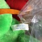 Vintage Sky Diving Stuffed Frog Shelf Sitter with Napsack Plush Eden Toys