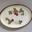 Vintage 60s 70s Strawberry Oval Serving Plate Made in California