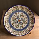 Vintage Maximo Huerta Talavera Mexican Pottery Plate Handpainted Signed Puebla Mexico 1990s