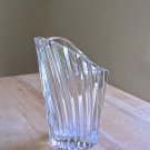 Gorham Contemporary Lead Crystal Bouquet Vase Heavy Esprit Heart Shaped