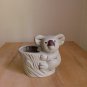 Koala Bear Hugger Pot Stoneware Planter Vintage 1970s