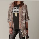 Vtg Free People Sweater Cozy Long Duster Wrap Vtg Free People Sweater Cozy Long Duster Wrap