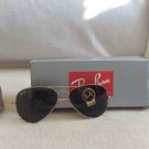 Ray-Ban 3025 New Classic Aviator Sunglasses Large Metal Gold Frame Authentic NIB