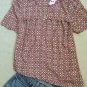 Versatile Relaxed Pink Short Sleeve Pullover Blouse Subtle Puff Sleeves Micro Ruffle Detail
