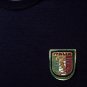 ITALY Sew On Shield Patch Woven Layered Felt and Embroidered Vintage Travel 70s 80s