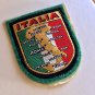 ITALY Sew On Shield Patch Woven Layered Felt and Embroidered Vintage Travel 70s 80s