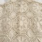 Crocheted Button Front Sweater with Collar Off-White Vintage Pre-2000