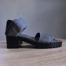 Charleston Shoe Co Sandals Black Metallic Monterey Lug Sole 9M