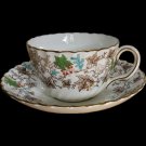 Vintage Hand Painted Bone China Tea Cup and Saucer Set Mintons England 40s 50s Exceptional Quality Vintage Hand Painted Bone China Tea Cup and Saucer Set Mintons England 40s 50s Exceptional Quality