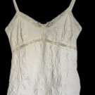 Vintage DKNY Strappy Crushed Embellished Peekaboo Lace Cami Tank Lingerie Inspired Top