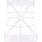 Cloverl Shirley white Bandage Swimwear  Free Global Shipping