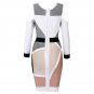 Cloverl  Nina Mid Sleeve Cut-out Bandage Dress Free Global Shipping