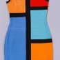 Cloverl Jenna Colorblocked Bandage Dress Free Global Shipping