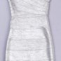 Cloverl Scarlett Metallic Bandage Dress 3 colors in Free Global Shipping