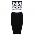 Cloverl Viola Strapless Bandage Dress,2pcs In One Set  Free Global Shipping