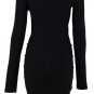 Cloverl Elisa Long Sleeve Studded Bandage Dress 2 colors in Free Global Shipping