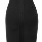 Vanna Black Strapless Bandage Dress