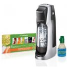 SodaStream Fountain Jet Home Soda Maker Starter Kit Black and Silver juice water