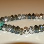 CRYSTAL BRACELET WITH SKULL CHARM
