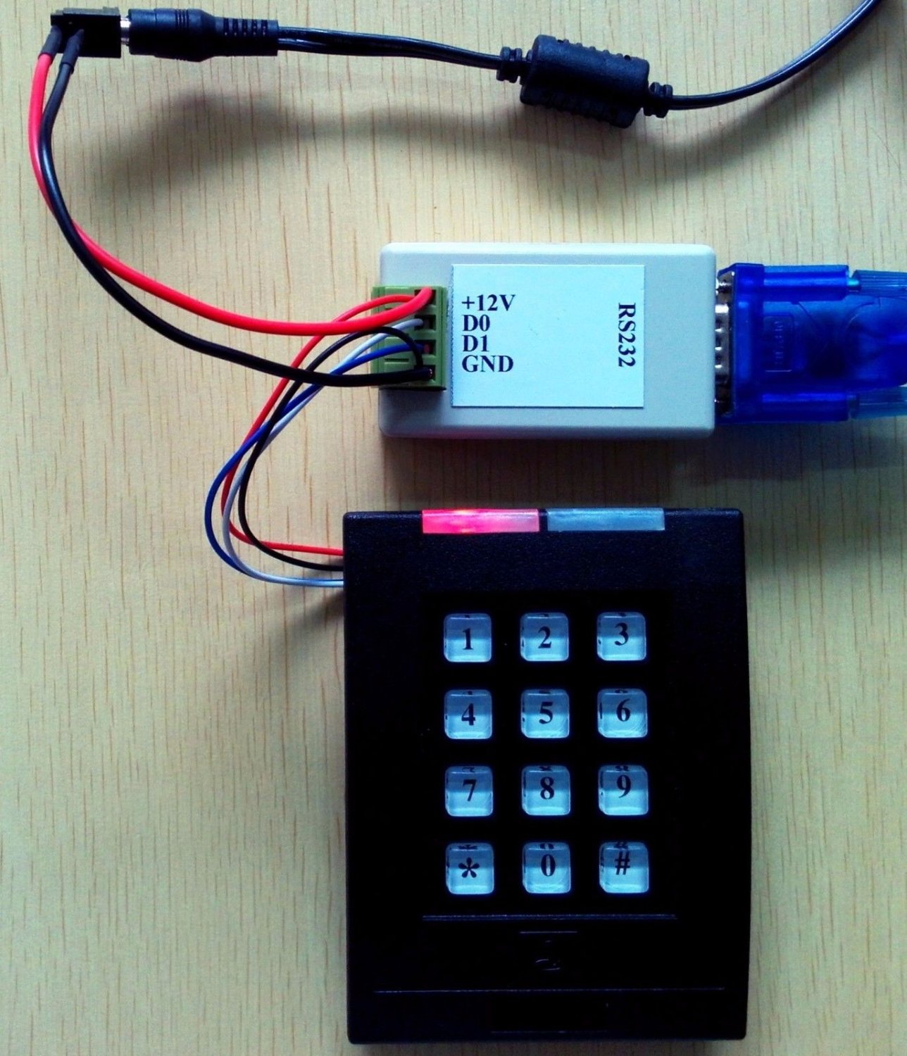 Wiegand converter RS232 Port Signal to WG bidirectional transmission