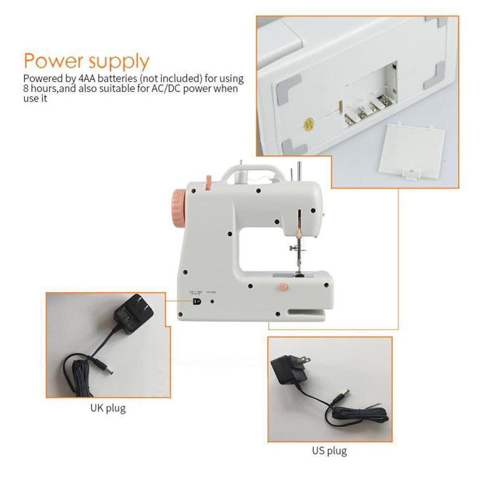 Electric Sewing Sew Machine Automatic Dual Speed Double Thread Stitching Pedal