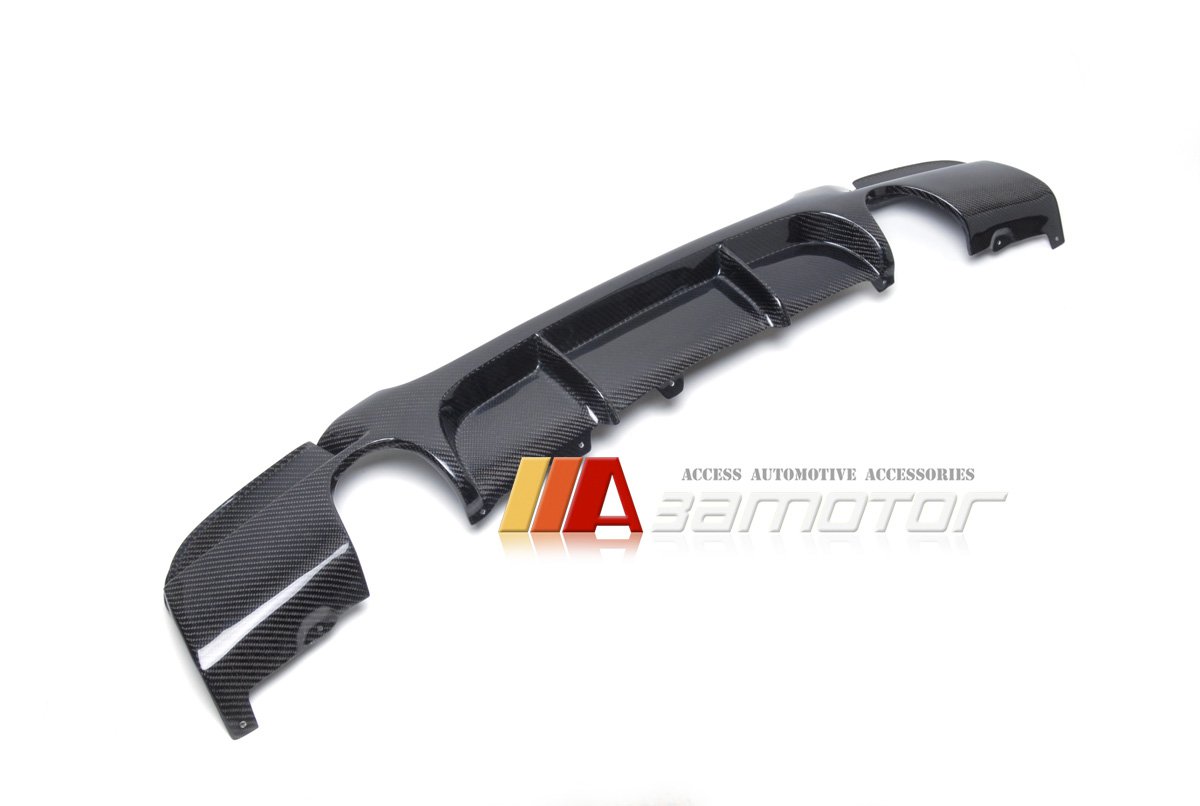 BMW E92 2d 335i M Tech Bumper Performance Carbon Fiber Diffuser Dual