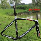 In stock 2012 new Pinarello decals road bike carbon fiber frame, dogma2,red and black coating