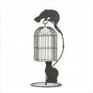 METAL CAT BIRDCAGE PLANTER