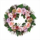 ROSE HYDRANGEA MIXED WREATH