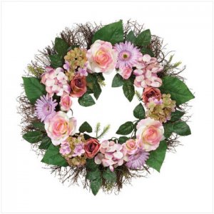ROSE HYDRANGEA MIXED WREATH