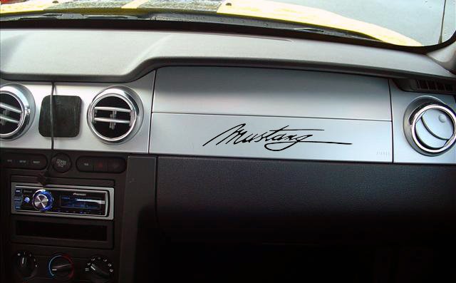 07 Ford mustang lettering #5