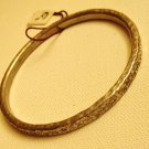 Cast Silver Hammered Bracelet