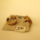 matte gold hoop w/