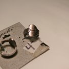 Silver cast w/ heart peace signs