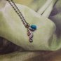 silver cast seahorse charm necklace