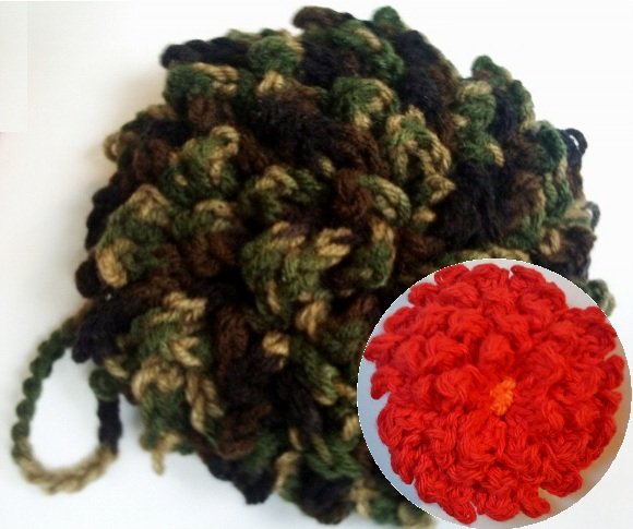 Leaf Scrubber Flower Scrubby Crochet Patterns Pdf File 1950
