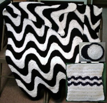 two color crochet afghan patterns