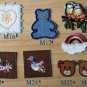 8 pcs mix and match DIY jacket jean rainbow deer apple duck baby clothing emboridery sticker kingdom