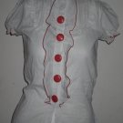 myhub - Beautiful Vintage Classic Retro Flora Long Ladies Pants White