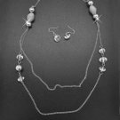 White necklace & earring set!!