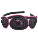 Pink and Black swirl headband